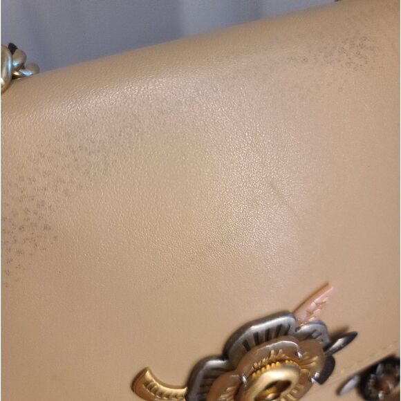 Coach 52611 Tea Rose Parker Shoulder Bag Beechwood Tan - Picture 2 of 13